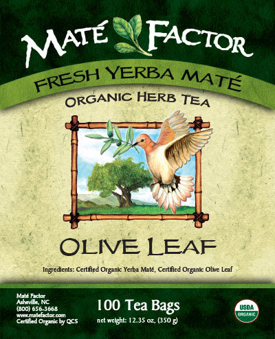 100 Olive Leaf Mate Tea Bags