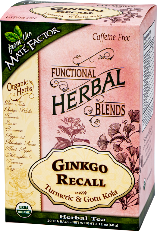 Ginkgo Recall 20 Tea Bags Organic