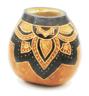 Hand Burned Gourd - Flourishing Flower