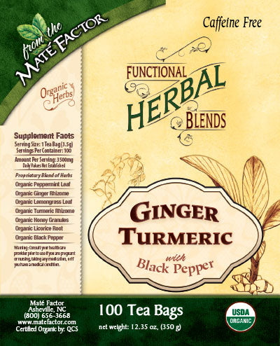 100 Ginger Turmeric Tea Bags