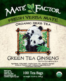 100 Green Tea Ginseng Mate Tea Bags