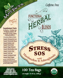 Stress SOS with Marshmallow and Ashwaghanda - Organic - 100 ct Bulk Tea bags - Functional Herbal Blends