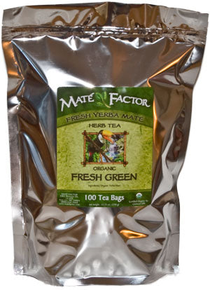 100 Fresh Green Mate Tea Bags