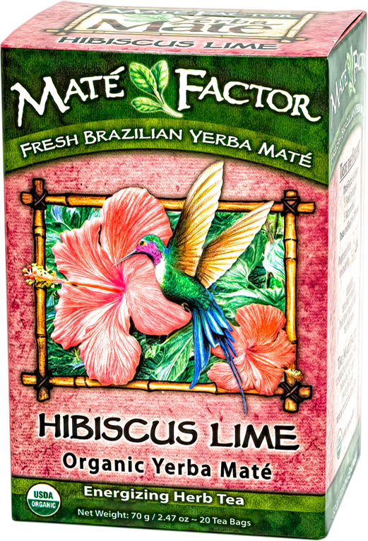 Hibiscus Lime Mate 20 Tea Bags Organic