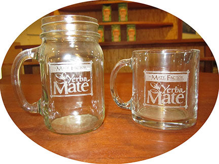 Engraved Glass Mug with Logo